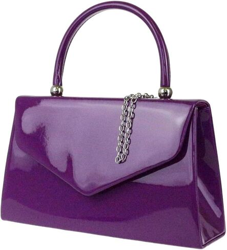 Patent Clutch Bag Handbag Small Hard Case Ladies in Saudi Arabia