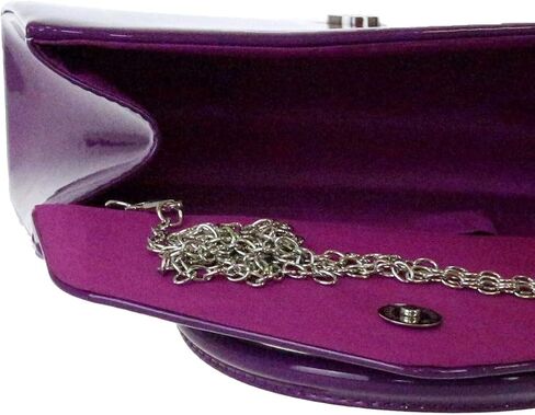 Patent Clutch Bag Handbag Small Hard Case Ladies in Saudi Arabia