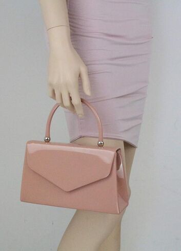 Patent Clutch Bag Handbag Small Hard Case Ladies in Saudi Arabia