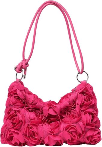 Verdusa Women's 3D Flower Floral Evening Handbag Shoulder Hobo Bag Party Clutch Purse in Saudi Arabia