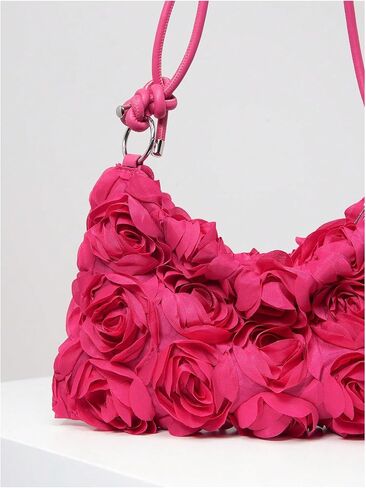Verdusa Women's 3D Flower Floral Evening Handbag Shoulder Hobo Bag Party Clutch Purse in Saudi Arabia