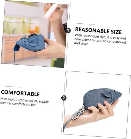 Coin Purse Mini Wallets Pouches Holder Wallet Handheld Pouches Zipper Women Money Purse Leather Coin Wallet Animal Coins Purse Change Pouches Coin Bag Miss Polyester Filler Handbag in Saudi Arabia