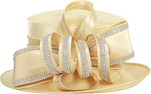 Women Kentucky Derby Dress Hat Church Wedding Tea Party Cloche Bucket Hats in Kuwait