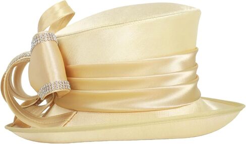 Women Kentucky Derby Dress Hat Church Wedding Tea Party Cloche Bucket Hats in Kuwait