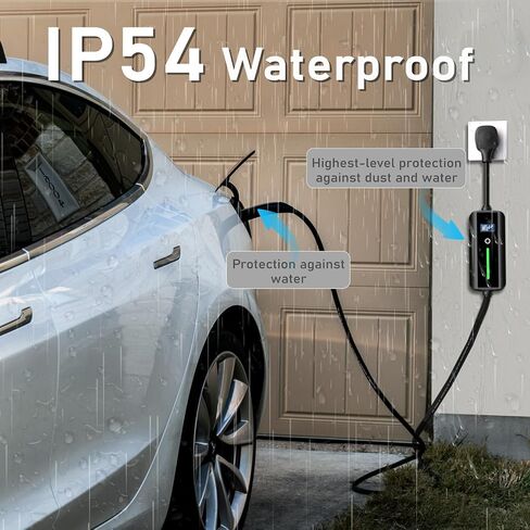 EV Charger Level 2-240V, 32Amp, NEMA 14-50 Plug, 16.4ft Extension Cord - Portable Electric Car Charger for TSL - Compatible with Models X/Y/S/3 in Saudi Arabia