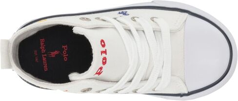 POLO RALPH LAUREN Women's Hamptyn Hi Ii White Mlt RPT Pp Sneaker in Saudi Arabia