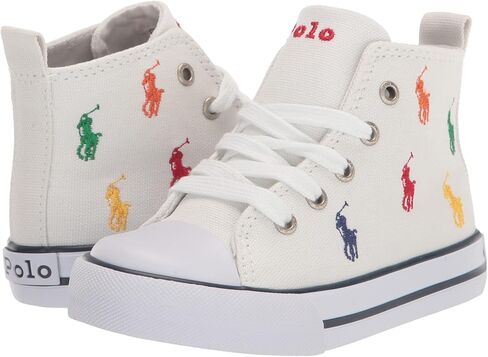 POLO RALPH LAUREN Women's Hamptyn Hi Ii White Mlt RPT Pp Sneaker in Saudi Arabia
