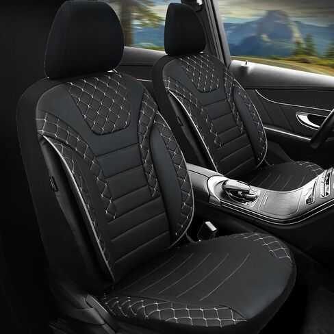 Seat Cover Sets - Seat Covers & Seat Pads 5 Seats - Car Seat Covers Black Gray - Seat Protectors, Dirt-Resistant Seat Covers Fit for Most Vehicles - Car Accessories in Saudi Arabia