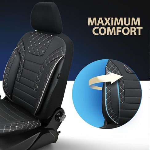 Seat Cover Sets - Seat Covers & Seat Pads 5 Seats - Car Seat Covers Black Gray - Seat Protectors, Dirt-Resistant Seat Covers Fit for Most Vehicles - Car Accessories in Saudi Arabia