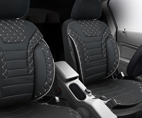 Seat Cover Sets - Seat Covers & Seat Pads 5 Seats - Car Seat Covers Black Gray - Seat Protectors, Dirt-Resistant Seat Covers Fit for Most Vehicles - Car Accessories in Saudi Arabia