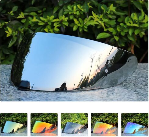 HJ-31 Helmet Visor Motorcycle, for I70 HJ-31 Helmet Visor Uv Protection Anti-Scratch,Motorcycle Helmet Accessories (Silver Iridium) in Saudi Arabia