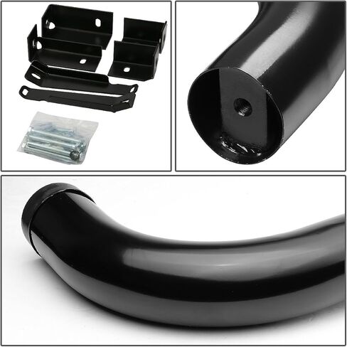 DNA MOTORING STEPB-3-005-BK 3 Inches Side Step Nerf Bar Running Boards Compatible with 99-18 Sierra Silverado 1500 Extended Cab, Black in Saudi Arabia