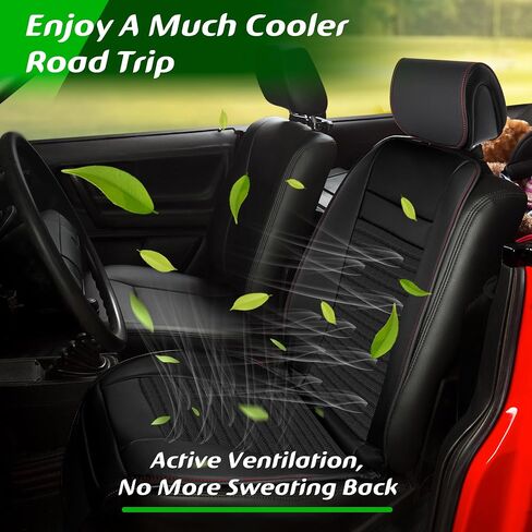 Paffenery 1Pcs Cooling Car Seat Cover Front Seat, 12V-24V Ventilated Cooling Car Seat Cushion, Cooled Seat Cover for Car SUV Truck Universal Fit, Fashion Beige in Saudi Arabia