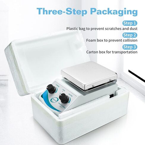 SH-2 Hot Plate Magnetic Stirrer Mixer Dual Control with 1 inch Stir Bar (New Style) in Saudi Arabia