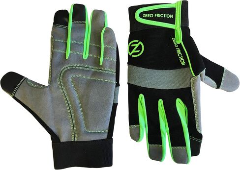 Zero Friction WG100012 Men's Universal-Fit Ultra Suede Work Gloves, Blue in Saudi Arabia