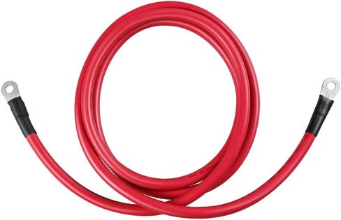 Renogy 5Ft 4AWG Cables for 3/8 in Lugs, 5Ft 4AWG, Connect Battery and Inverter in Kuwait