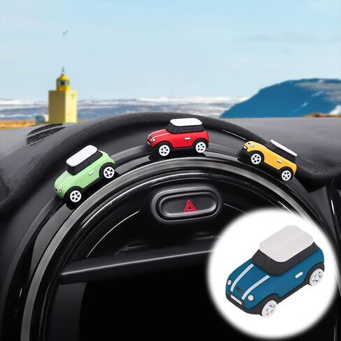 Car Darshboard Ornaments Sticker Engine Start Cover Power Control Pushbutton Button Switches Decoration circle Interior Accessories for 3 Gen Mini Cooper F54 F55 F56 F57 F60 2014+ (Button Ring Yellow) in Kuwait