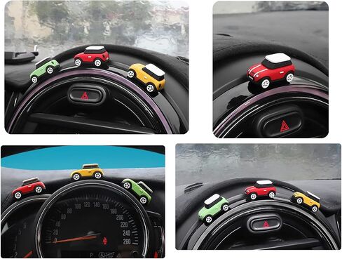 Car Darshboard Ornaments Sticker Engine Start Cover Power Control Pushbutton Button Switches Decoration circle Interior Accessories for 3 Gen Mini Cooper F54 F55 F56 F57 F60 2014+ (Button Ring Yellow) in Kuwait
