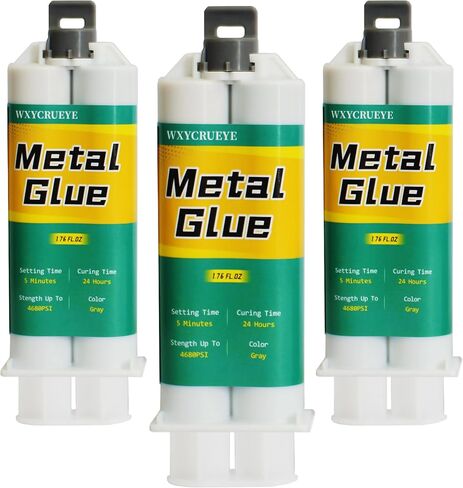 Metal Repair Glue, metal to metal glue, epoxy glue, metal glue heavy duty waterproof, All Purpose Repair Glue, liquid weld for metal, metal hole filler, welding glue, weld bond, High Strength, 1.76 oz in Saudi Arabia