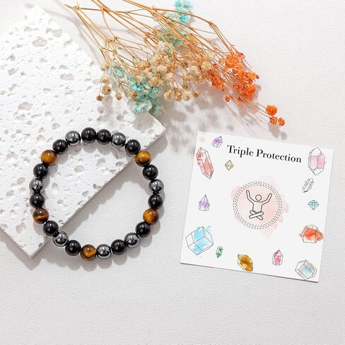 Natural Healing Crystal Bracelet for Wome Anxierty Protection Bracelet Good Luck Jewelry Gift in Kuwait