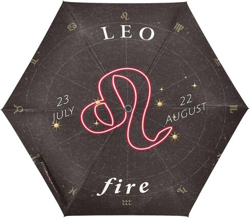 ALAZA Travel Compact Umbrella, Zodiac Sign Gemini Automatic Open Rain Umbrella for Men and Women in Saudi Arabia