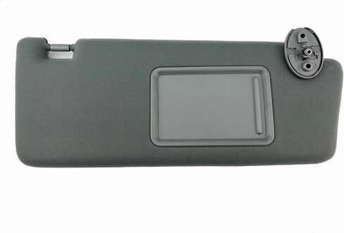 YFYLMAX Gray Left Driver Side Compatible with 2005 2006 2007 2008 2009 2010 2011 2012 Toyota Tacoma Sun Visor Replaces 74320-04181-B1 74320-AD060-B0 Without Light in Saudi Arabia