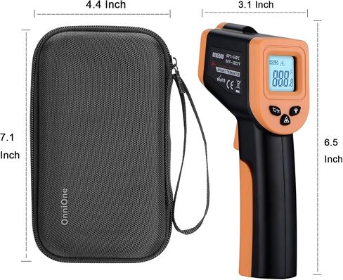 Infrared Thermometer Gun for Cooking, Laser Thermometer Gun for Blackstone Pizza Oven, -58℉~1022℉ Non Contact Temperature Gun with Carrying Storage Case, LCD Backlit (NOT for Human) in Saudi Arabia
