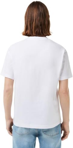 تي شيرت رجالي من Lacoste بأكمام قصيرة ورقبة دائرية كلاسيكية in Saudi Arabia
