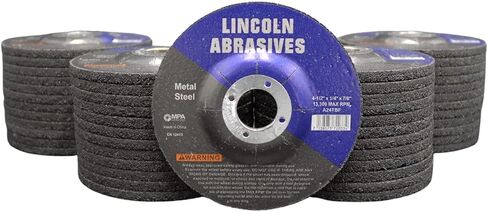 25 Pack Grinding Wheels 4.5" x 1/4" x 7/8" for Metal in Kuwait