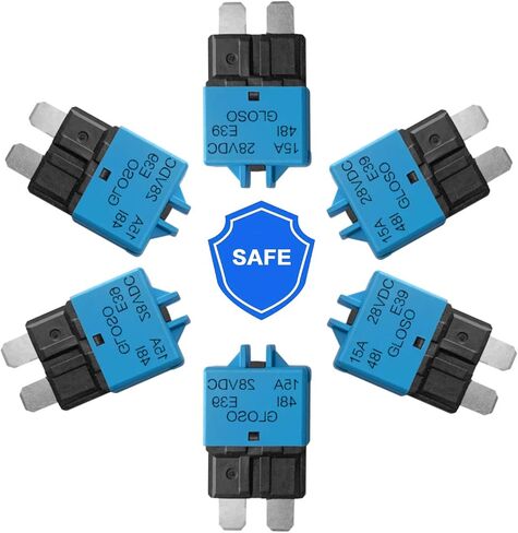 12V-28V 5A 10A 15A 20A 30A إعادة تعيين يدوي قطاع دارة ATC منخفض 15 أمبير 6 قطع in Kuwait