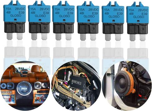 12V-28V 5A 10A 15A 20A 30A إعادة تعيين يدوي قطاع دارة ATC منخفض 15 أمبير 6 قطع in Kuwait