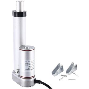 DC12V 2inch Stroke Linear Actuator with Mounting Bracket 900N(225lbs) Maximum Lift 10mm/s for Recliner TV Table Lift Massage Bed Electric Sofa Linear Actuator (2 inch)