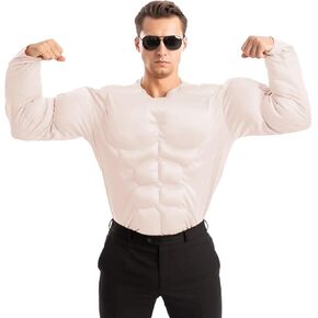 Spooktacular Creations Halloween Men's Muscle Suit, Muscle Shirt, Funny Adult Costumes, Body Builder Costume for Roleplay