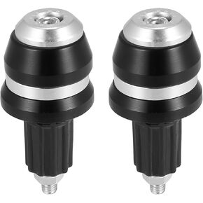 Motoforti 1 Pair Motorcycle Handlebar End Plugs 7/8" 22mm Universal Aluminum Alloy Handle Bar End Plugs Caps for Motorcycle Dirt Bike Scooter Red