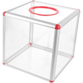 GANAZONO Raffle Supplies Ball Container Ticket Raffle Box Box Box Aluminum Alloy Props Acrylic Raffle Drum Raffle Ticket Box Community Mailbox Suggestion Mailbox