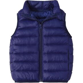 Happy Cherry Kids Boys Girls Lightweight Winter Vest Quilted Puffer Sleeveless Jacket Down Outwear