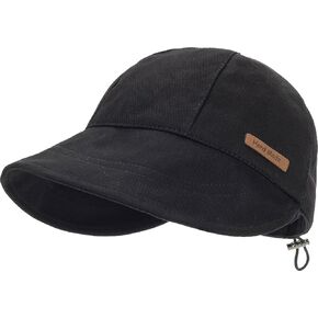 Womens Wide Floppy Visor Baseball Sun Hats - UPF50+ Cotton Breathable Foldable Portable Caps Fishing Hat