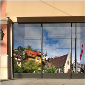 BDF S15 Window Film Daytime Privacy and Heat Control Mirror Silver 15 (Dark) - 60in X 25ft
