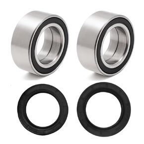Front Wheel Bearing Seals Compatible with Honda FourTrax 300 TRX300FW Rancher 350 400 420 TRX 350 400 420, 91051-HC5-003 91209-HN2-003 91256-HC5-003