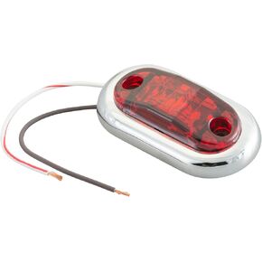 Grote 45002-5 2 1/2" Oval LED Clearance Marker Light with Chrome Bezel