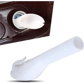 1 PC Car Capless Gas Tank Funnel, Vehicle Fuel Filling Accessories, Integrated Design, OEM #8U5A-17B068-EB 1782177 1833948 2050651, Compatible with Ford Series Car (White)