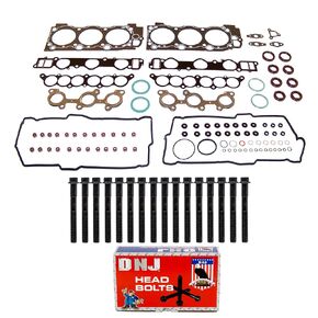 DNJ HGB966 Cylinder Head Gasket set with Head Bolt Kit for 1999-2004 Toyota 4Runner 3.4L 3378cc V6 DOHC