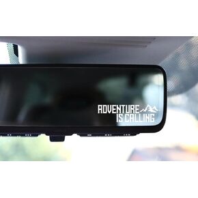 3 x Adventure is Calling Rearview Mirror Decal, Tumbler Vinyl Stickers, Travel Mug Sticker, Rearview Mirror Sticker Affirmation,Car Window Stickers,Car Decals-Golden