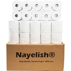 (50) 2 1/4" X 165' Thermal Paper for Sharp XEA507 XEA407 XEA207 ERA247 347 Sharp XE-A207, XE-A407 and XE-A507 Cash Register Paper Rolls, Thermal, 2 1/4" (58mm) X 165 Ft. Case of 50 Rolls
