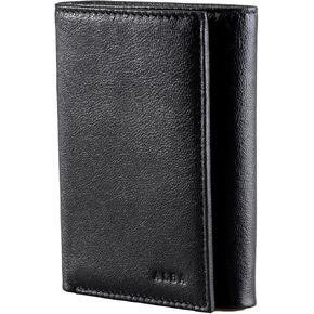 Alba Classic Trifold Nappa Leather Wallet For Men II Handmade II Minimalist II RFID Protected (Tan)