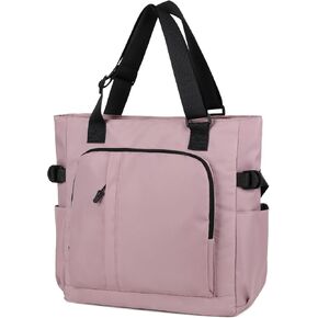 Tote Bag, Waterproof Nylon Shoulder Bags Laptop Work Bag Multi Pockets Teacher Purses and Handbags for Women Men
