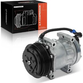 A-Premium A/C Compressor with Clutch Compatible with Freightliner Century Class/Classic/Classic XL 2002-2007, Columbia 2003-2004/2006, FC70/FL50 2004-2004, FS65, M2 106, MB60, MB70