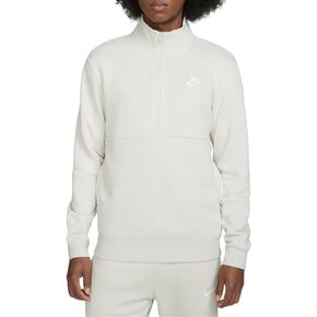 بلوفر Nike Sportswear Club للرجال بظهر ممشط و1/2 سحاب