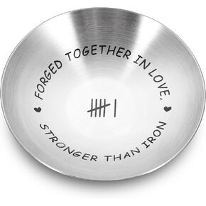 Iron Gifts for 6th Anniversary, 6th Anniversary Iron Gifts for Him, Gifts for Wife Husband, Jewelry Tray, Cool Wedding Gifts for Couple, Ring Holder, Iron Gifts for Women, Christmas Gifts for Women