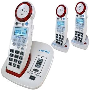 Clarity XLC3.4+ DECT 6.0 Extra Loud Big Button Speakerphone with Talking Caller ID with Additional XLC7HS Handset(s) (XLC3.4+ with (2) XLC7HS Handset)